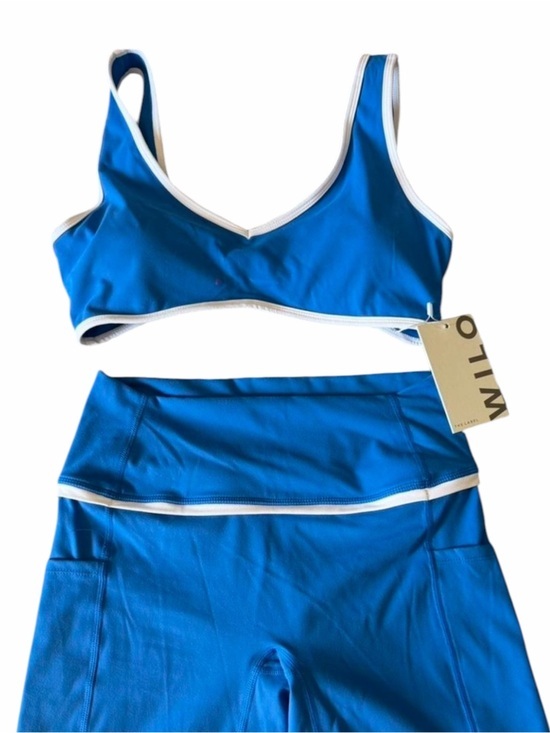 Wilo The Label Pants - NWT WILO SET - biker shorts and sports bra- blue